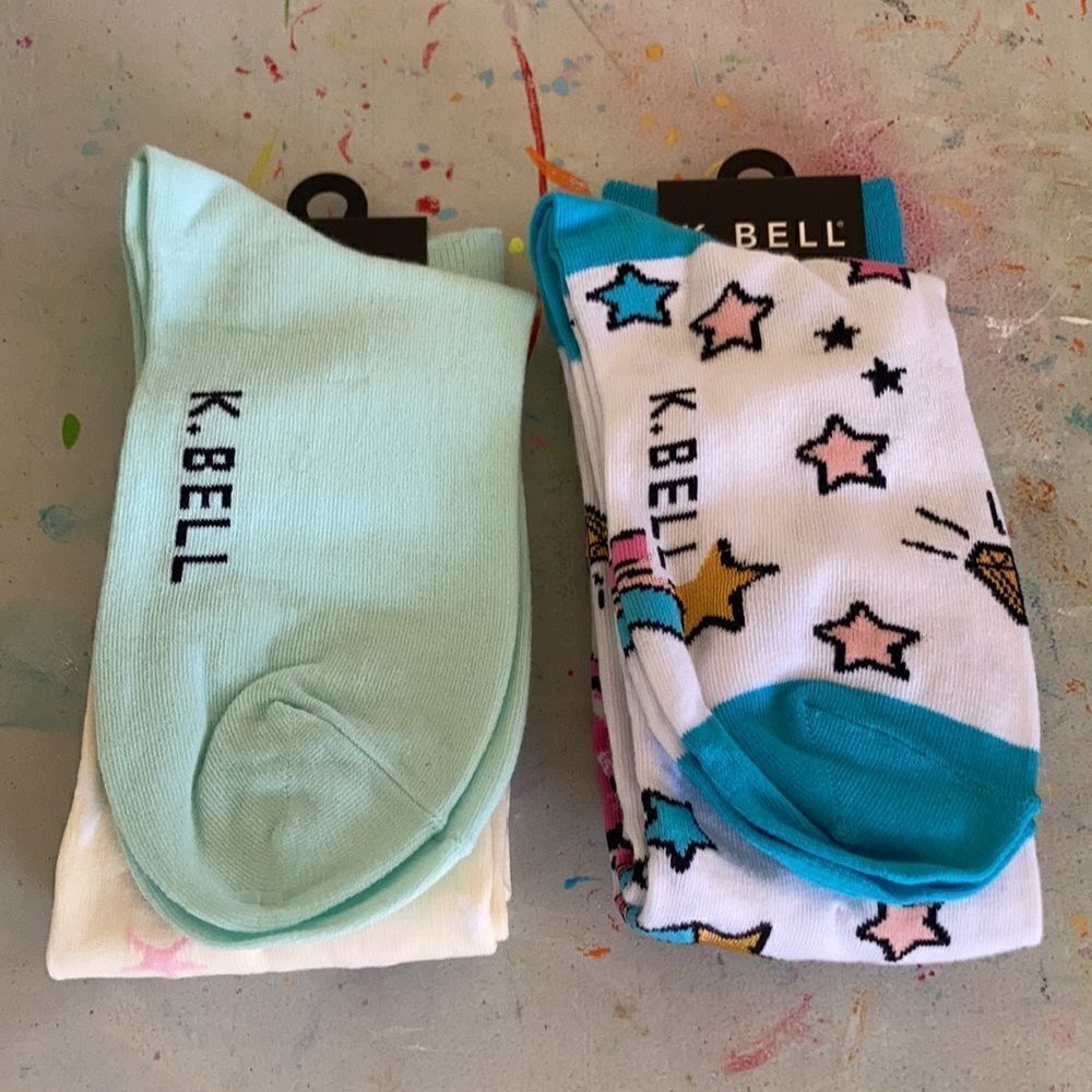 K. Bell Knee Socks 2 LEFT UNI Mermaid - Picture 2 of 3